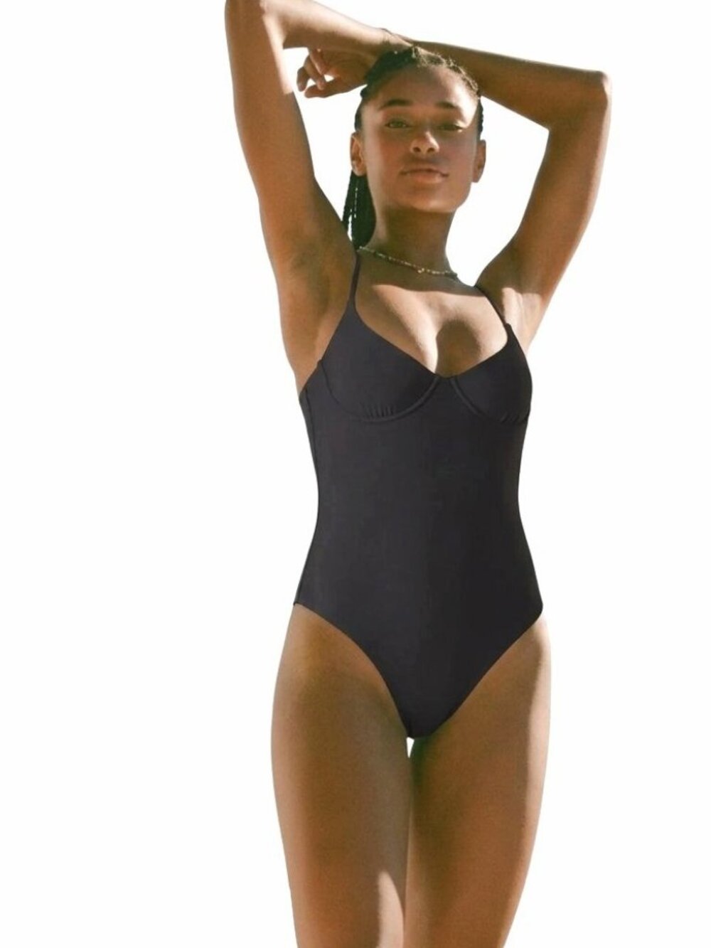 Andie The Luna One Piece Swimsuit Black XS NEW